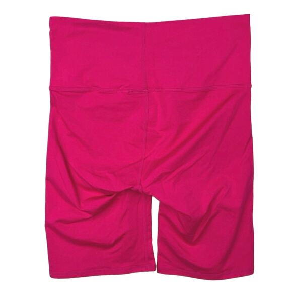 Terez Pink High Rise Wide Waistband High Rise Workout Athletic Bike Short Size S - Picture 2 of 3